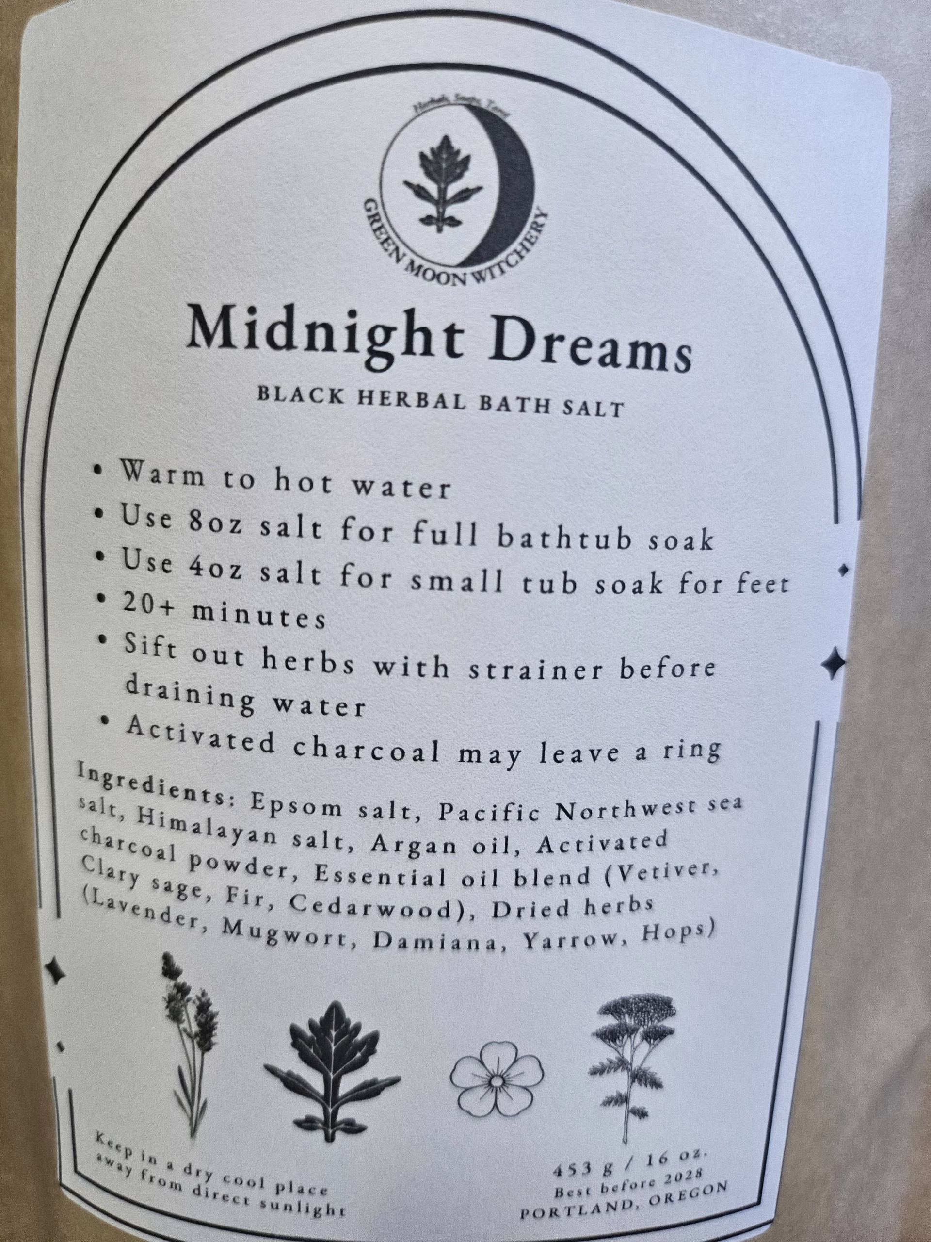 Midnight Dream: Black Herbal Bath Salt - Image 4